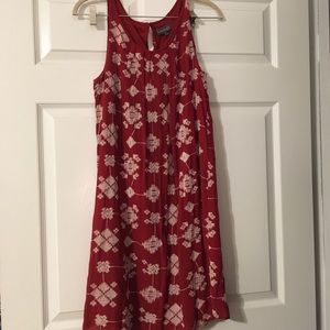Luxology Red Patterened Dress